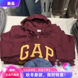 Мужская и женская одежда Gap, новинка осени 2026 года, свободный свитер с капюшоном из мягкого флиса American carbon 1SS623042