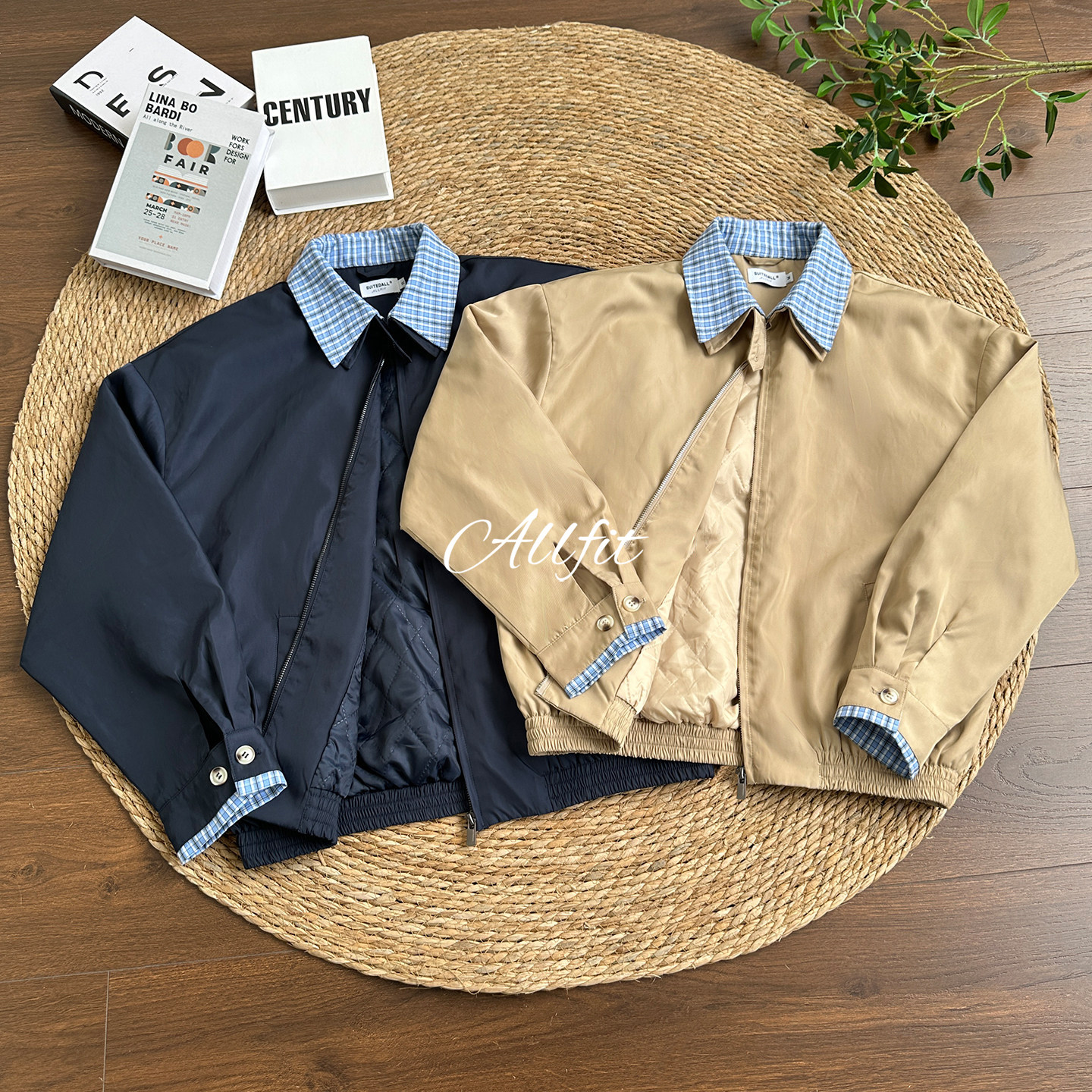 ALLFIT miu поддельная стеганая куртка из двух частей, короткая свободная универсальная толстая куртка Harrington executive для мужчин