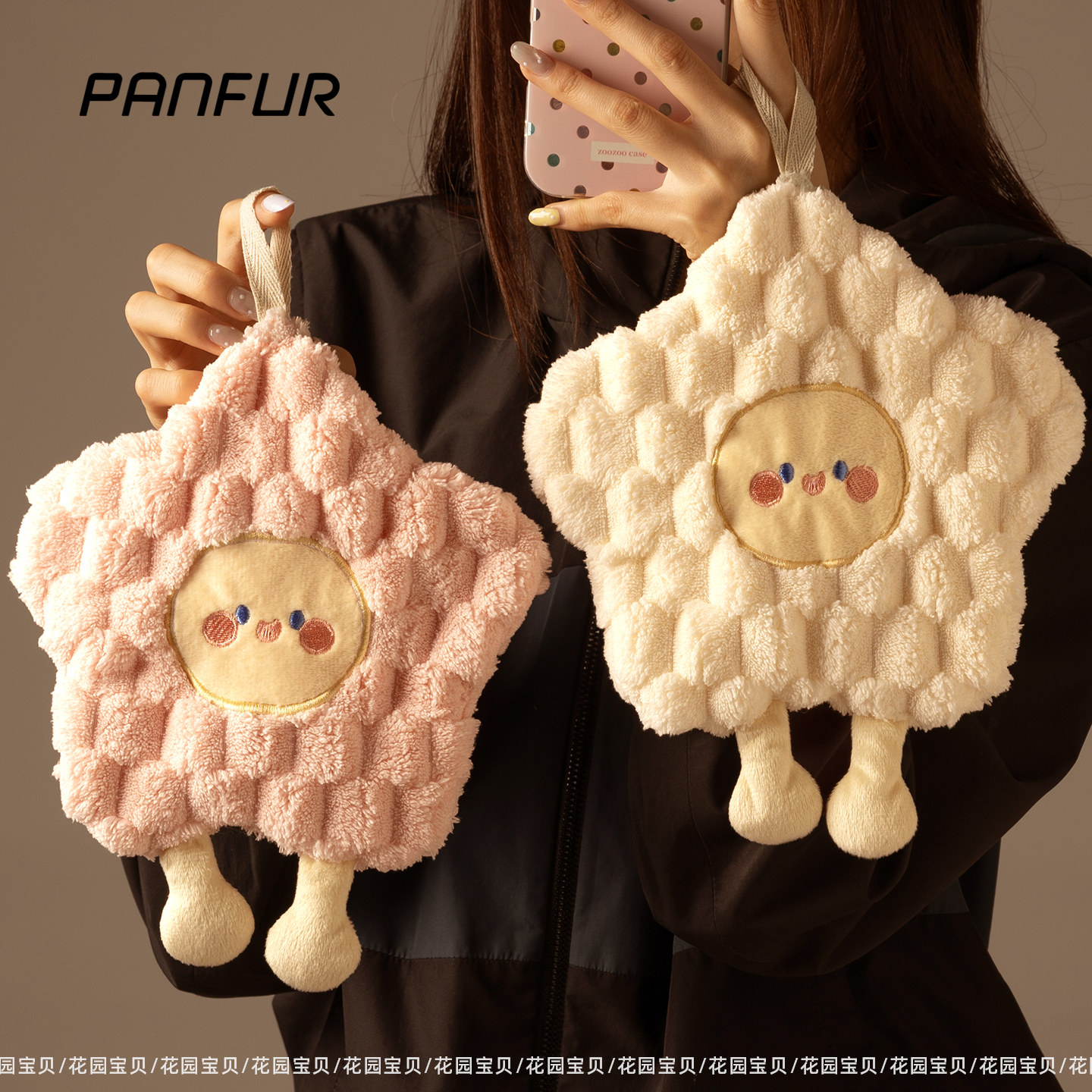 Cute hanging hand towels for kitchens and bathrooms, odor-resistant and stylish...