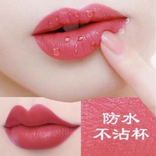 Li Jiaqi Recommends Non staining Cup and Non fading Mouth Red bean soup Cinnamon Milk Tea Lipstick Raincoat Waterproof Lip Glaze Genuine