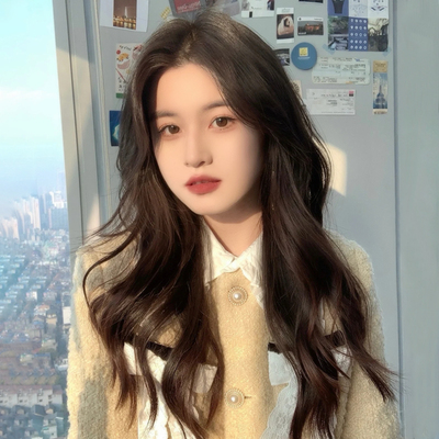 taobao agent 假发女长发大波浪全头套式自然中分无刘海2021年时尚新款日常卷发