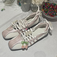 Ins same style pearl shoe buckle fashion versatile sneakers decorative bow beaded hanging ornaments sneakers shoe flower accessories