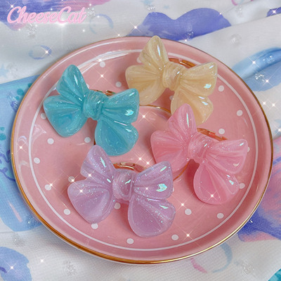 taobao agent 【芝士猫手作】闪闪buling大蝴蝶结糖果呲甜lolita小物戒指发夹