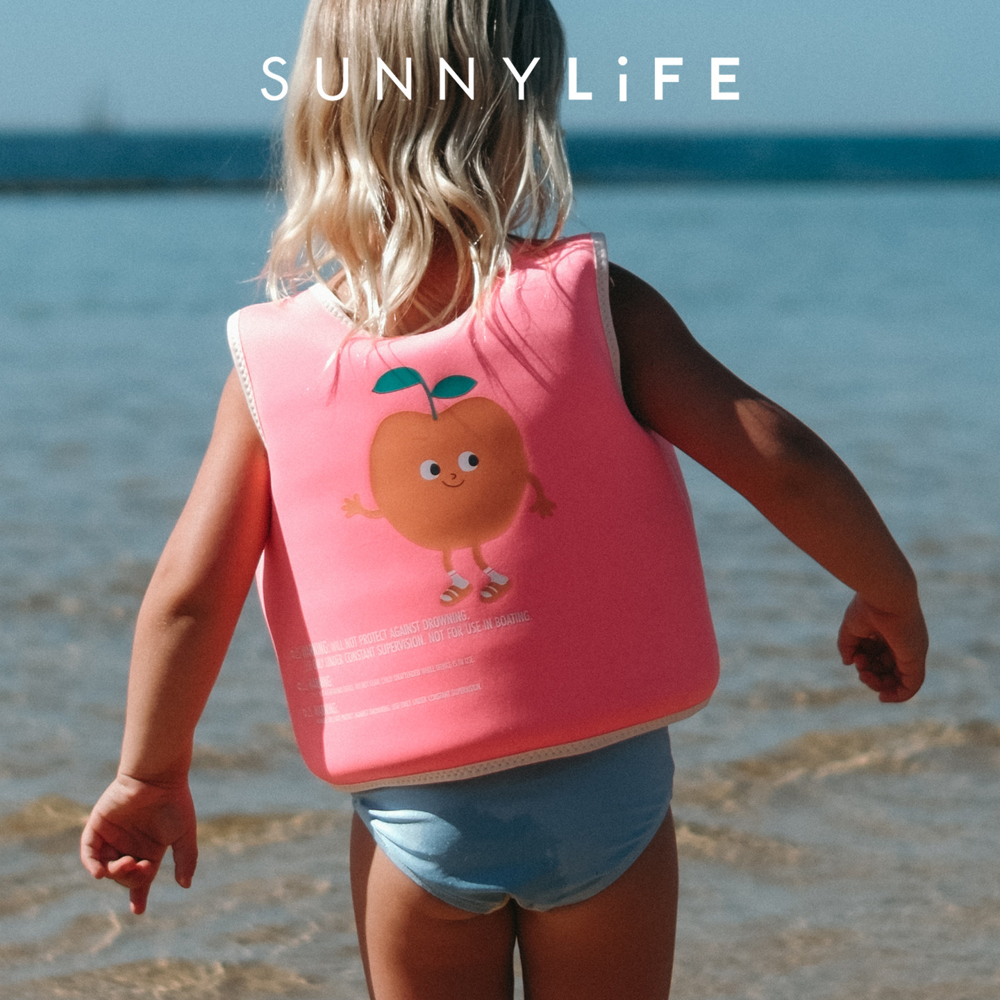 детский плавучий жилет sunnylife Australia, детский спасательный жилет, детский плавучий костюм, плавательное снаряжение ins net red