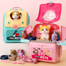 Children's playhouse pets, little dogs, female simulation animals