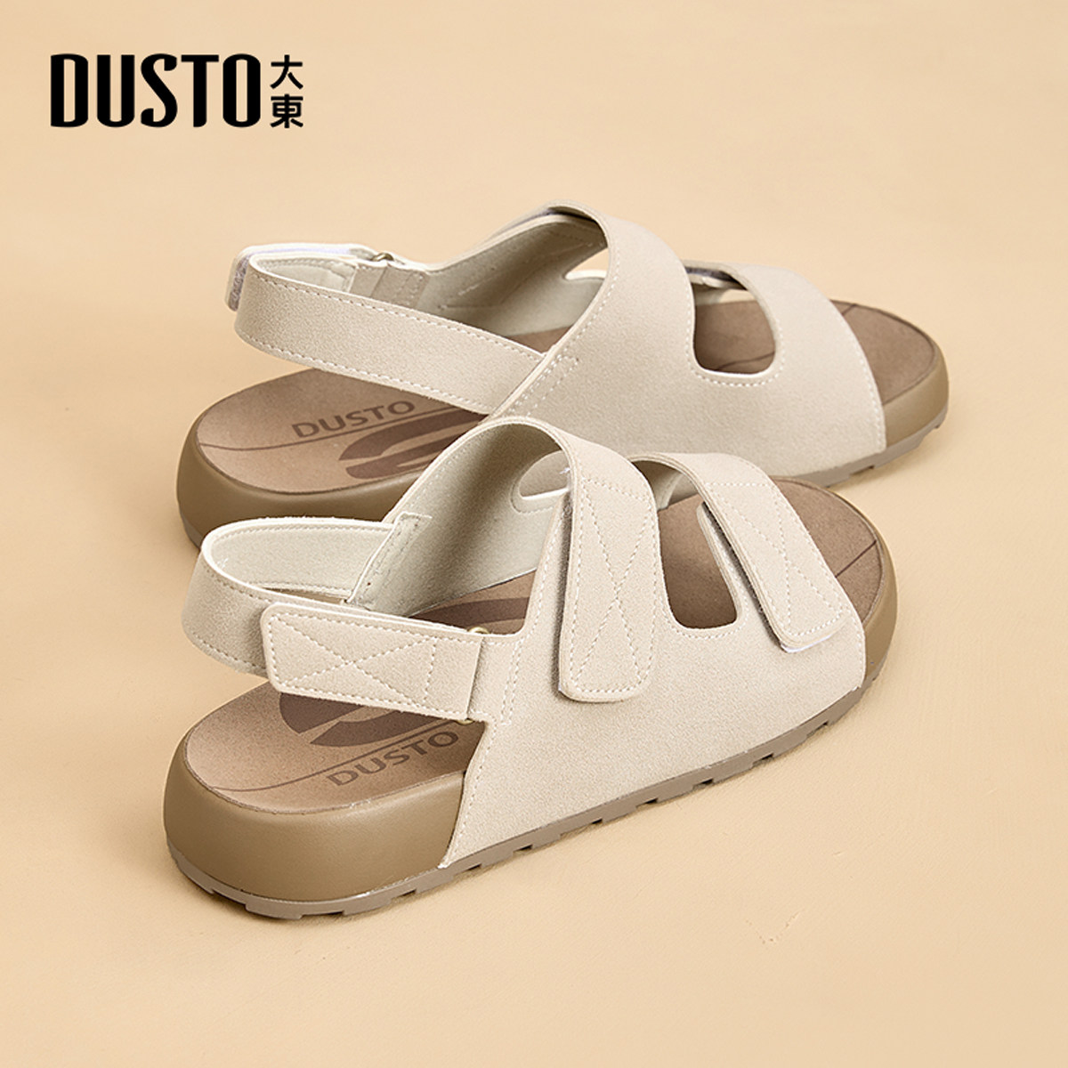 Женские сандалии Dadong на толстой подошве; новинка 2026 года; летняя обувь Birkenstock; повседневная верхняя одежда на мягкой подошве; летняя женская обувь; пляжная обувь