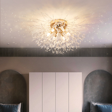 Internet famous LED Nordic bedroom dandelion ceiling light