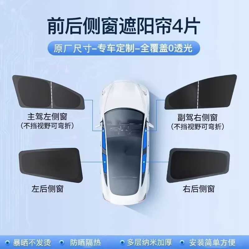 Солнцезащитный козырек Le Dao L60/L80/L90 на боковое стекло солнцезащитный козырек специальные аксессуары для кемпинга шторки для уединения на всех автомобилях, защита от солнца и теплоизоляция