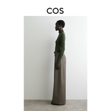 Женская стандартная версия широких брюк из смесовой шерсти COS для пригородных поездок, осенние новинки 2025 года