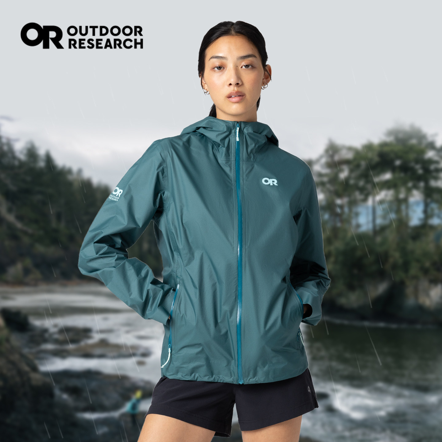 Outdoor Research OR Helium Jacket Off road Running Ultra Light Windproof Waterproof Jacket for Women