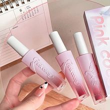 Eight Colors Angel Girl Peace Dove Kiss Dudu Lip Water Glazed Glass Mirror Lip Glaze Student's Plain Face Showcase White Mouth Red Lip Honey