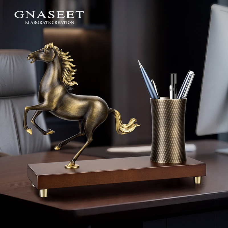 Ma to Chenggong copper pen holder лидер по украшению настольного хранилища высококачественный креативный бизнес-подарок с надписью high-end gift
