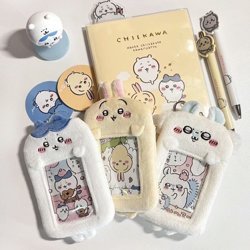 Factory direct sales of Chiikawa card holders, plush Chiikawa ID cards, student ID cards, meal cards, and photo exhibition cards.