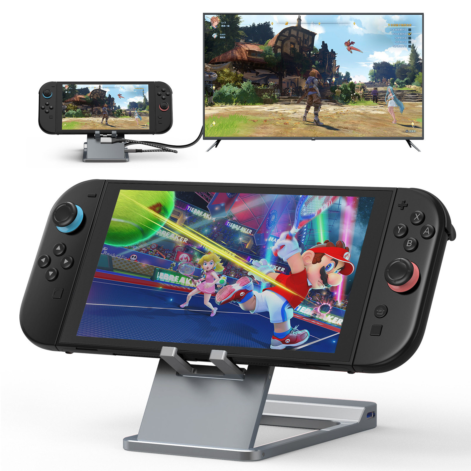 Подходит для проекционного преобразователя Switch 2 HDMI-проекционного устройства для видеоигр Switch projection conversion base