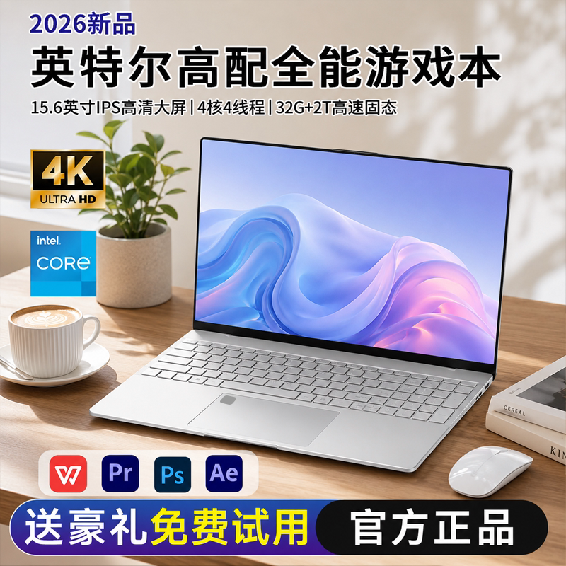 2026 новый ноутбук core i9 уровня super core thin и тонкая офисная учебная книга по дизайну и программированию