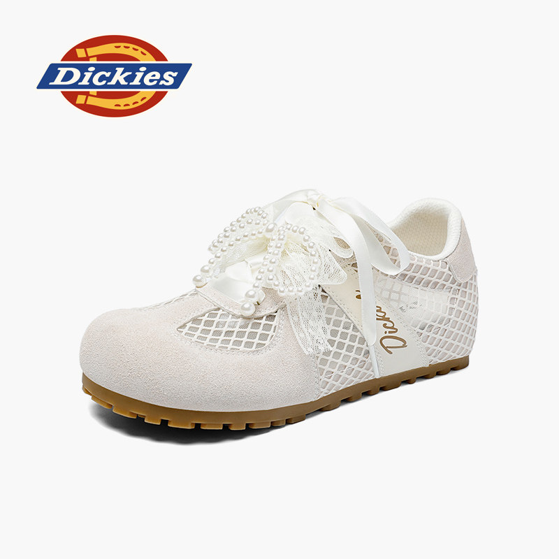 Dickies/ балетные костюмы в немецком стиле; женская обувь для тренировок; новинка 2025 года; летняя женская обувь; обувь с дышащей сеткой; повседневная обувь с бантом