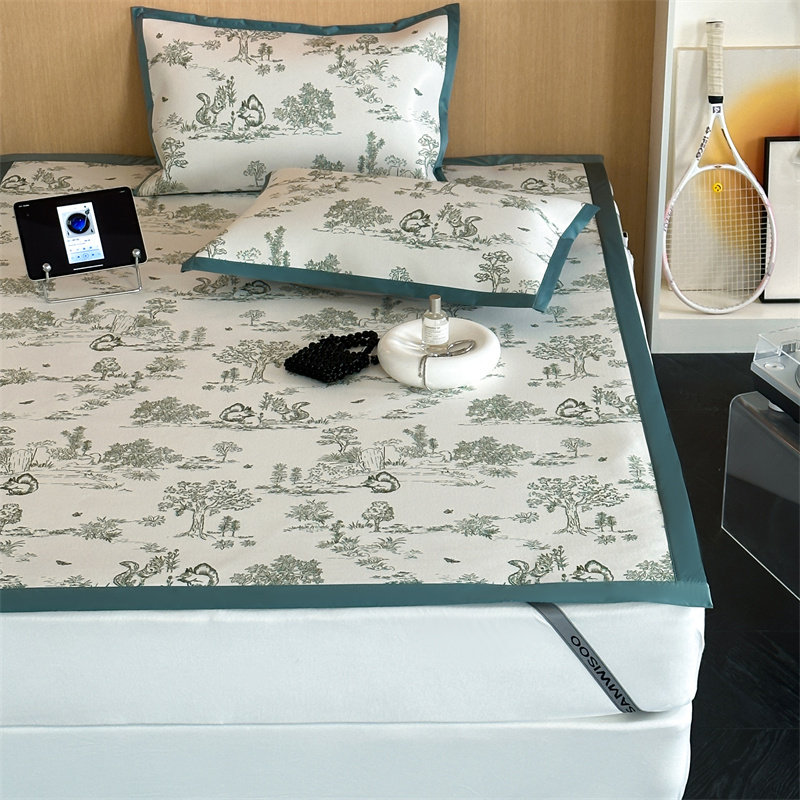 Антибактериальный коврик из ротанга Roland Home textiles класса А 900D ice, простая и симпатичная летняя простыня, коврик для кровати, состоящий из двух или трех частей, летний коврик