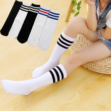 Children's long tube socks, boys' medium tube socks, white socks, girls' calf socks, thin pure cotton, student school uniform socks, football socks