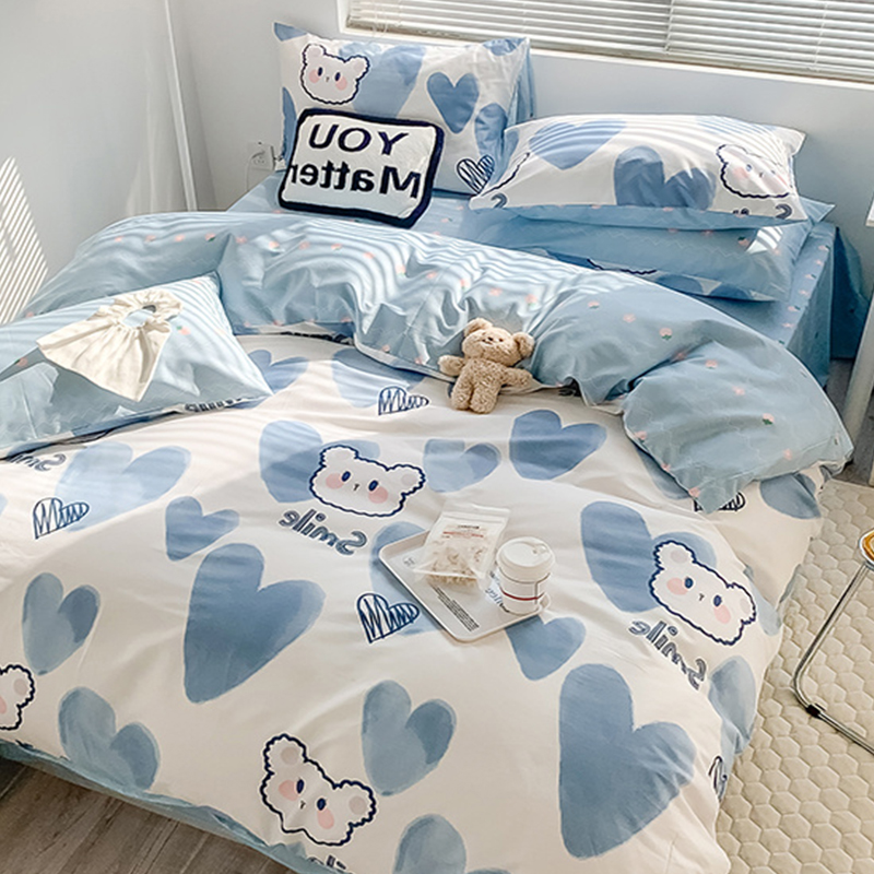 Комплект детской простыни из трех частей Cotton fresh 1/1,2/1,35 м, студенческая простыня из четырех частей 1,5/1,8 м, чистый хлопок