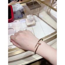 Cartier / Cartier 18K розовое золото Juste гвоздь браслет с бриллиантом на голове и хвосте браслет