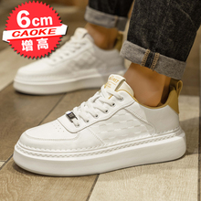 Inner raised small white shoes for men, summer breathable shoes for men, trendy shoes for men, versatile casual board shoes for men, 2024 new men's shoes