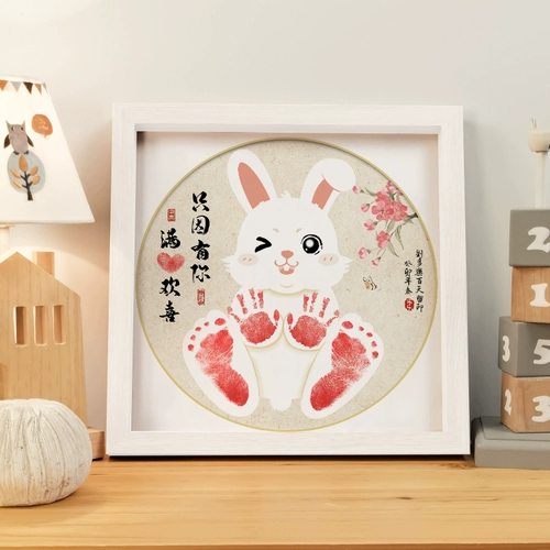 Детские отпечатки рук и ног для новорожденных для младенца, фоторамка, сувенир, 100 дней