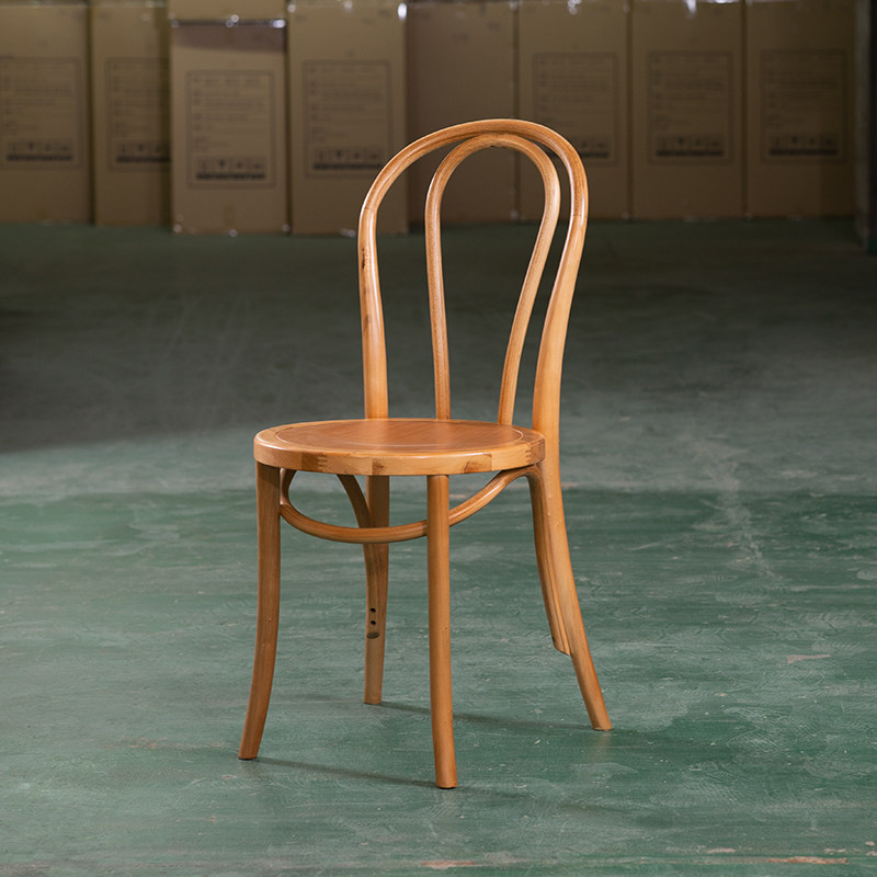 Обеденный стул из массива дерева с изогнутой деревянной спинкой, стул thonet, французский ретро-стул, старый скандинавский стул для взрослых Sanna sonet