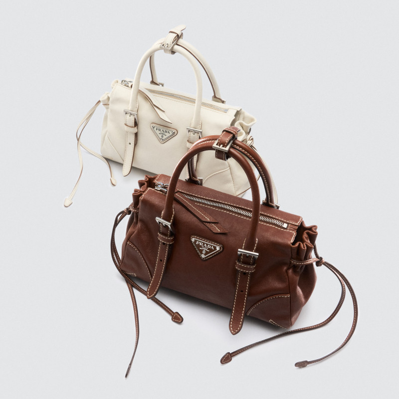 24 беспроцентных сумки Prada/Женская сумка Prada Bonnie из воловьей кожи среднего размера, переносная сумка через плечо