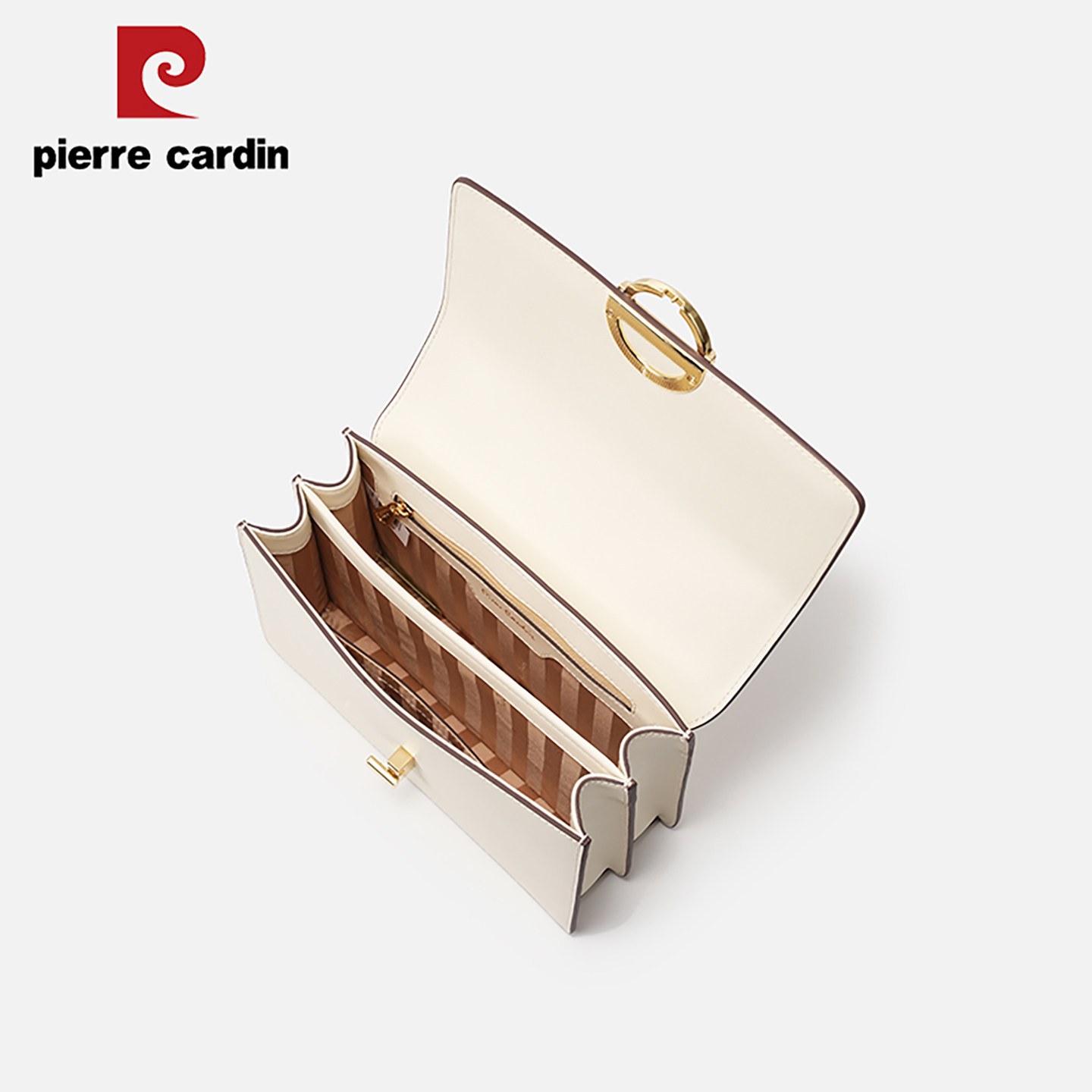 Pierre Cardin, новинка 2025, женская сумка на одно плечо, диагональная сумка, кожаная сумка для поездок на работу, большая вместительная маленькая квадратная сумка для подарка подруге