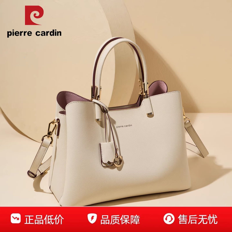 Сумки Pierre Cardin, новинка 2026 года, простая портативная сумка-мессенджер большой емкости на одно плечо для мамы среднего возраста, текстура для поездок на работу