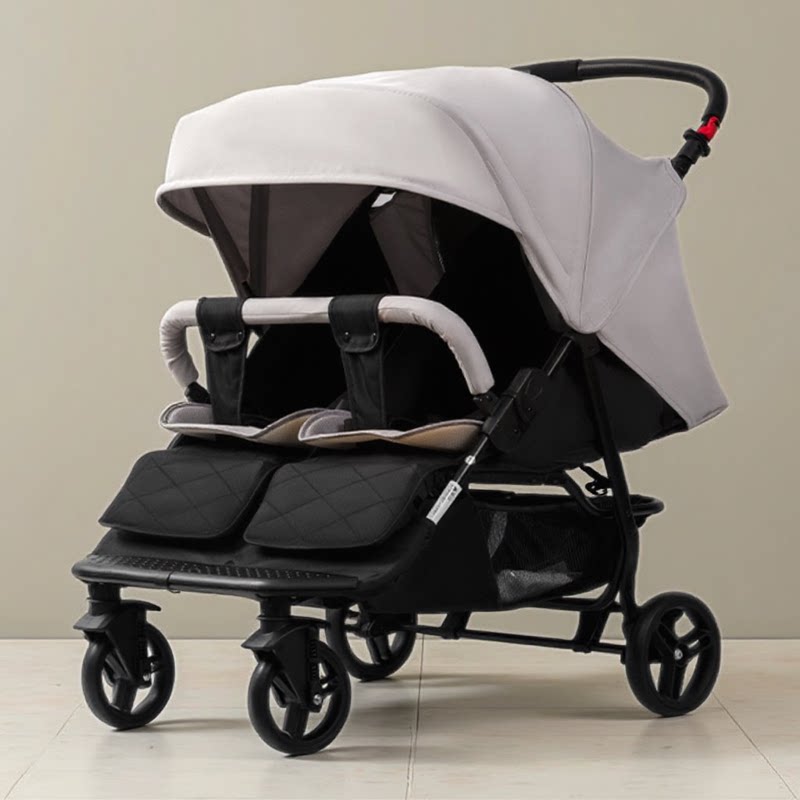 детская коляска seebaby Shengdebei twin, в которой можно сидеть и лежать, двойная прогулочная коляска для новорожденного второго ребенка artifact light