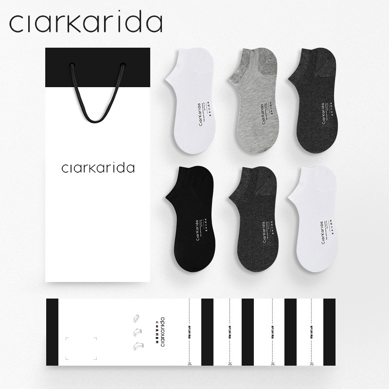 clarkarida mens socks mens summer socks breathable sweat-absorbent and odor-proof invisible boat socks sports mens socks cotton socks