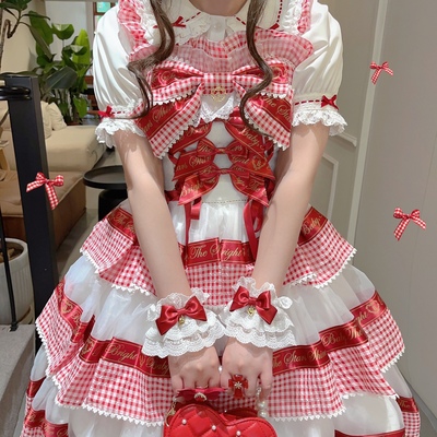 taobao agent 【芝士猫手作】日制丝带ap草莓夏洛特伊丽莎白lolita小物蕾丝手袖