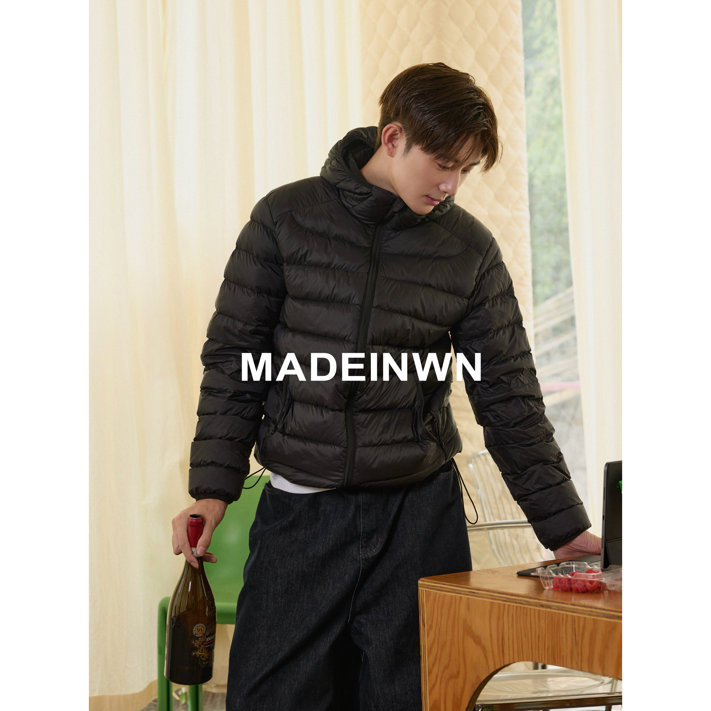 Легкая и теплая куртка-пуховик ribs с капюшоном из 90% белого утиного пуха для мужчин и женщин с одинаковой курткой