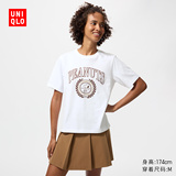 PEANUTS UT/футболка с коротким рукавом и принтом UNIQLO для женщин 483258