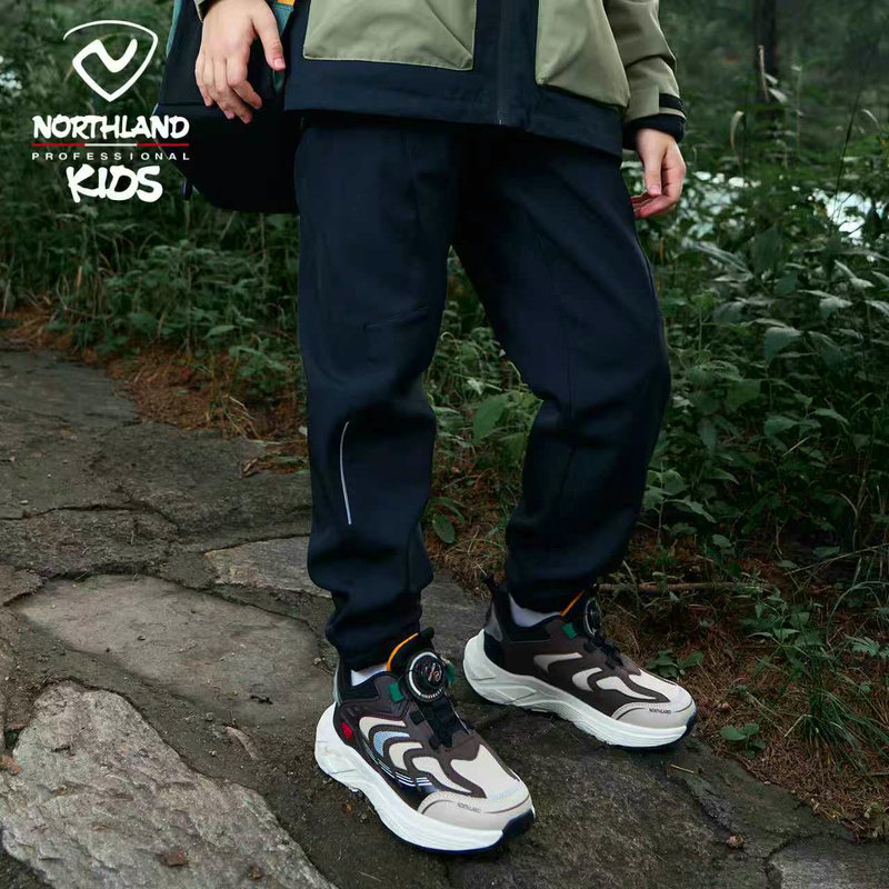 Детские брюки Northland soft shell, спортивные штаны для мальчиков, осенне-зимние бархатные брюки, теплые и водоотталкивающие спортивные штаны для больших детей