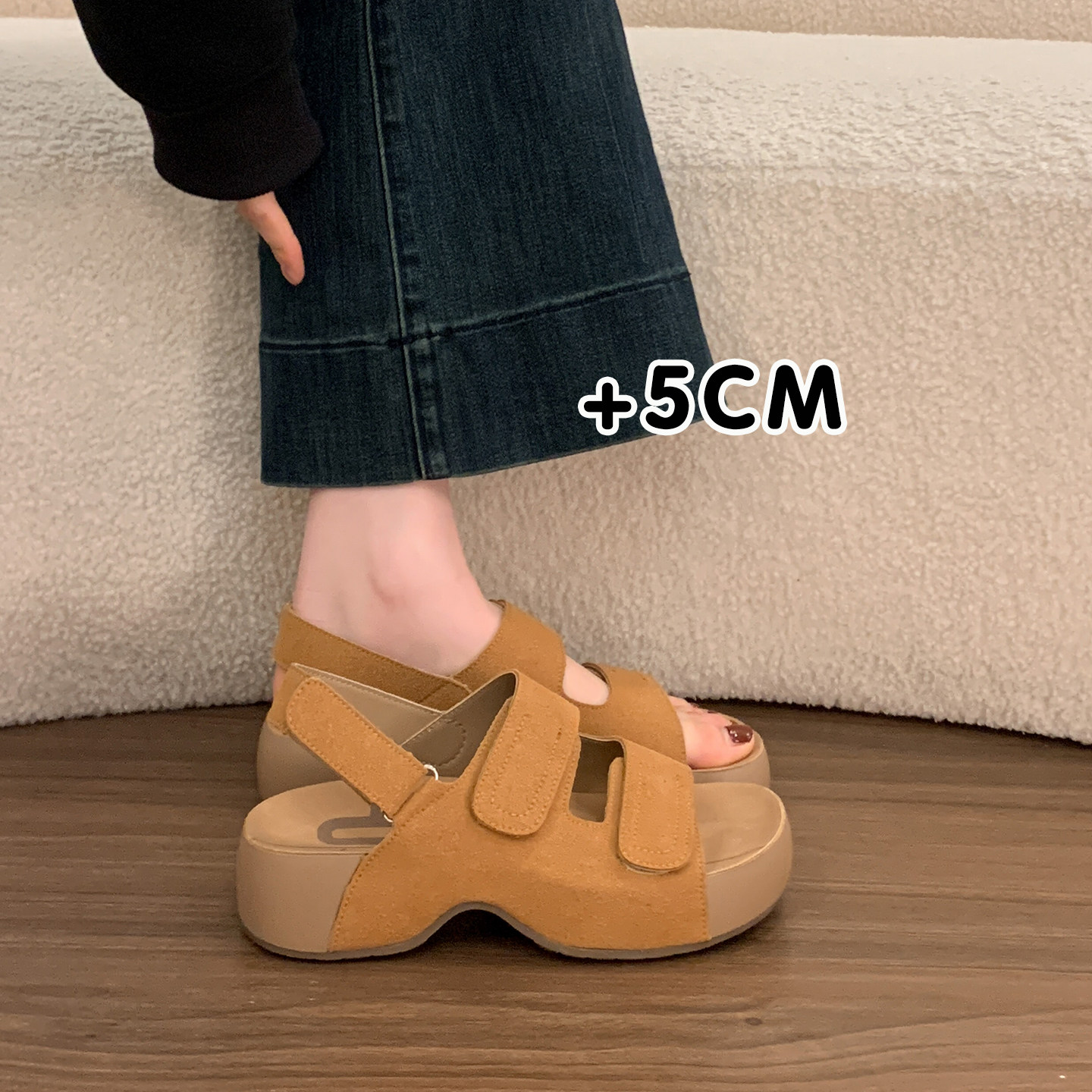 Женская обувь Birkenstock на толстой подошве; новинка 2026 года; летняя верхняя одежда; модные босоножки высокого класса с юбкой super fire giant; красивые босоножки