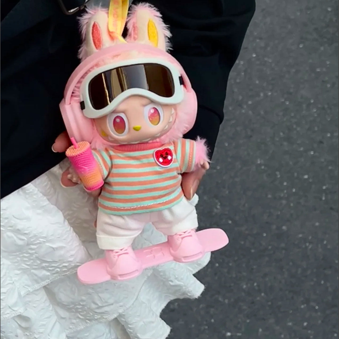 Лояльная детская одежда labubu, 17 см, ручная работа, офисная одежда для мальчиков, одежда для серфинга с высокой энергией, виниловая одежда labubu для замены