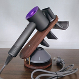 Подходит для фена Dyson Dyson кронштейн из цельного дерева для настольного компьютера без перфорации HD15HD08HD16 полка для хранения