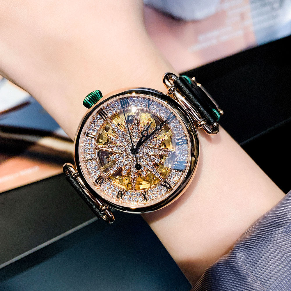 Tiweina, новые оригинальные часы Swarovski, женские легкие роскошные нишевые механические часы, подарок жене на день рождения