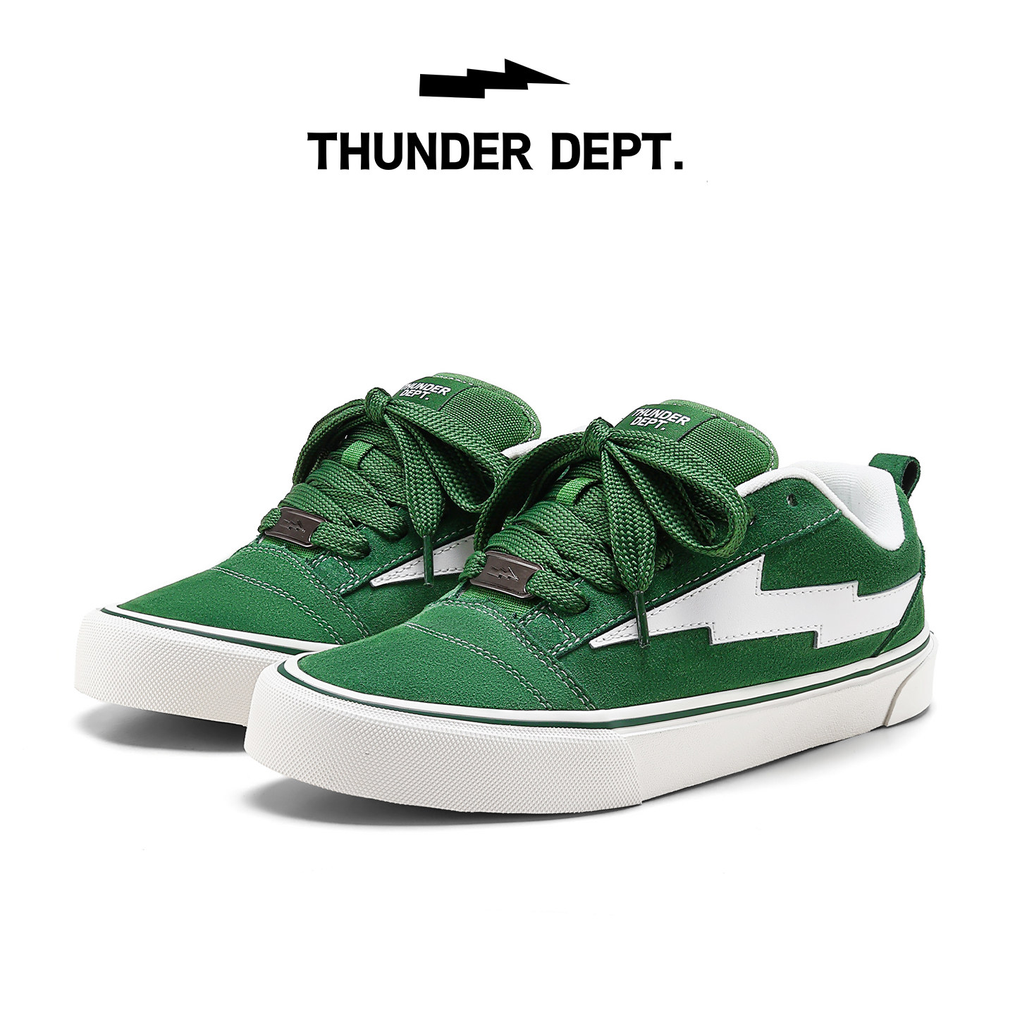 Официальная обувь Thunder Depot Flash Volume на молнии, мужская и женская обувь для хлеба, обувь для скейтборда из зеленой коровьей кожи с защитой от бархата