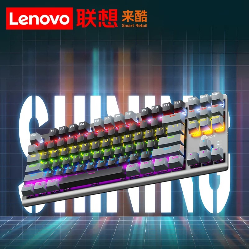 Механическая клавиатура Lenovo Laiku GK304 с 87 клавишами для игр green axis red axis ноутбук настольный компьютер универсальный