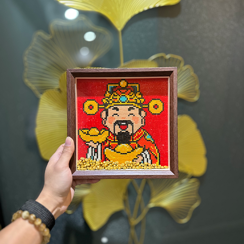 Настоящая стеклянная фоторамка, картина с бриллиантами 