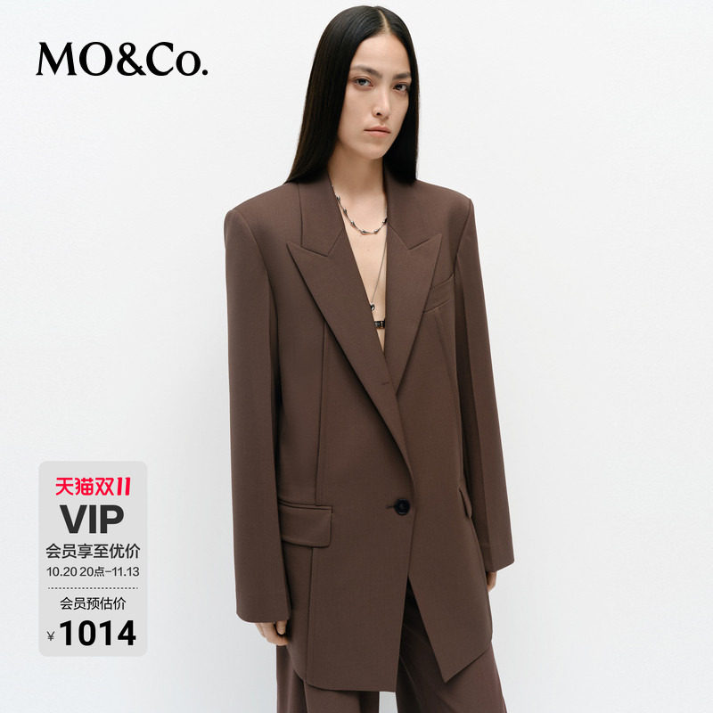 Костюм MOCO с модной подкладкой на плечах из овечьей шерсти с заниженной линией талии, жакет boxyfit Moanke