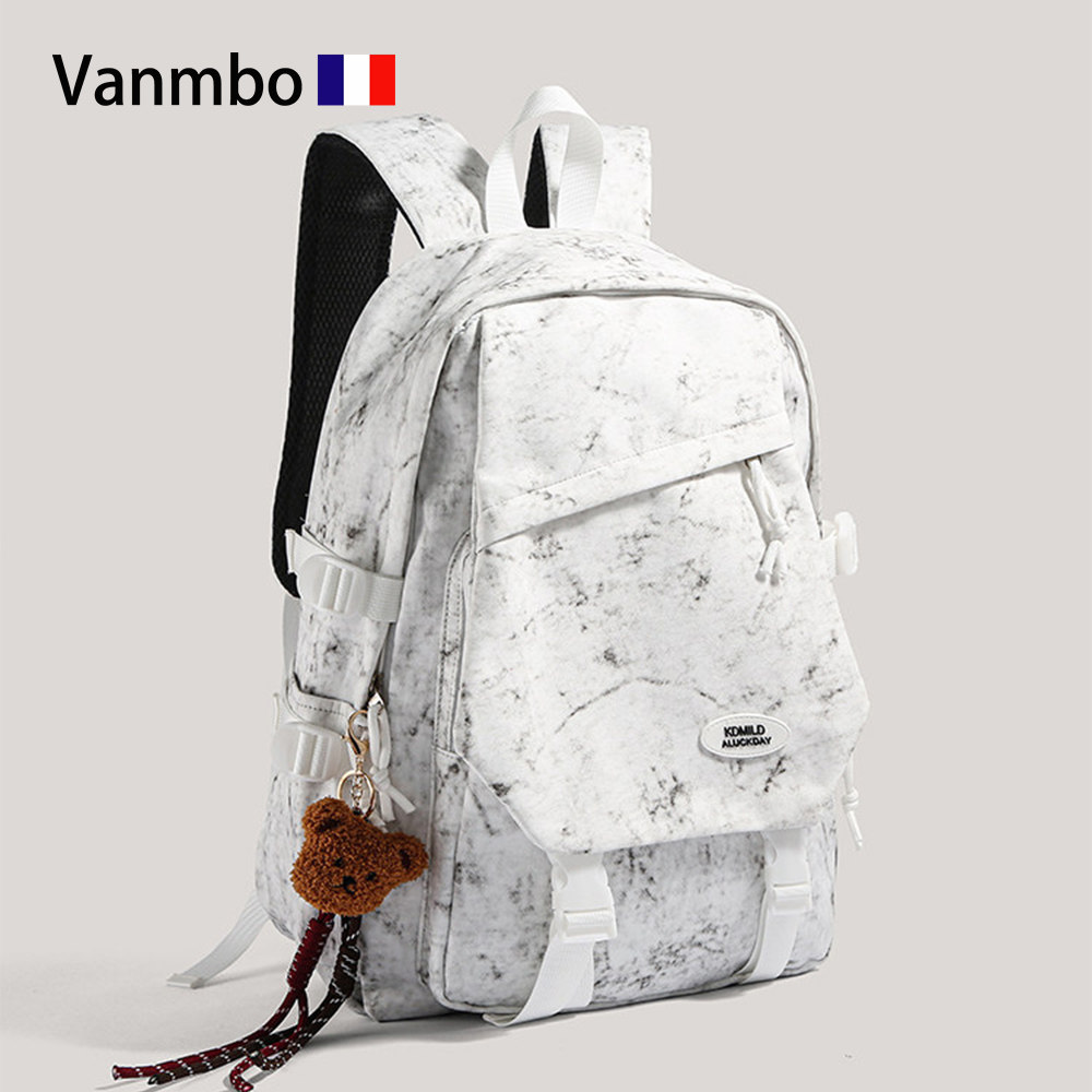 Легкий роскошный школьный ранец VANMBO VANMBO высокого качества с темным рисунком, рюкзак большой емкости для путешествий студентов старших классов и колледжей