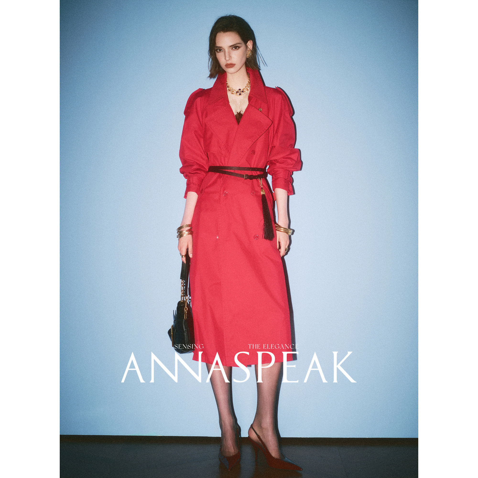 Классическая ретро-куртка-ветровка ANNASPEAK из импортированного из США хлопка Supima horse cotton/длинная ветровка из штапельного хлопка с защитой от морщин