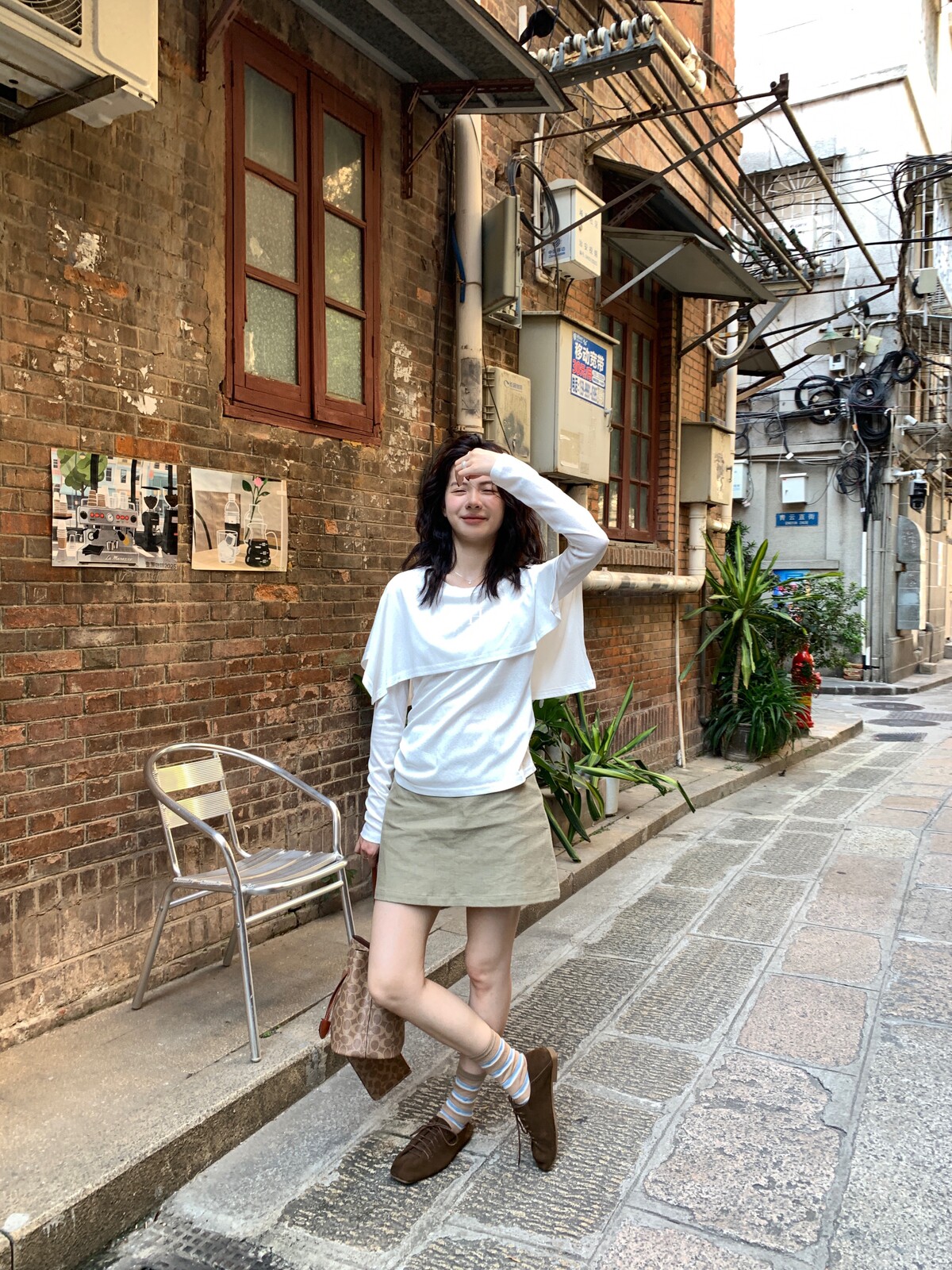 Korean shawl fake two simple design versatile niche temperament commuting elegant pullover long-sleeved T-shirt top