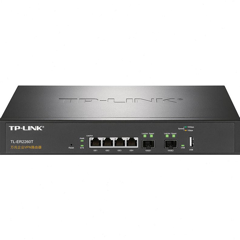 TP-LINKTL-ER2260T -10-гигабитный проводной маршрутизатор корпоративного класса, 20-гигабитный SFP + оптоволоконный порт, 4-гигабитный электрический