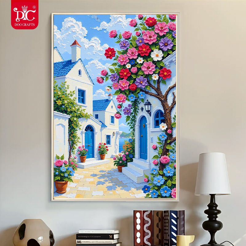 Ticai DC diamond painting новый стиль квадратный бриллиант прибрежный город ручной работы DIY вышивка крестиком высококачественное украшение гостиной подвесная картина