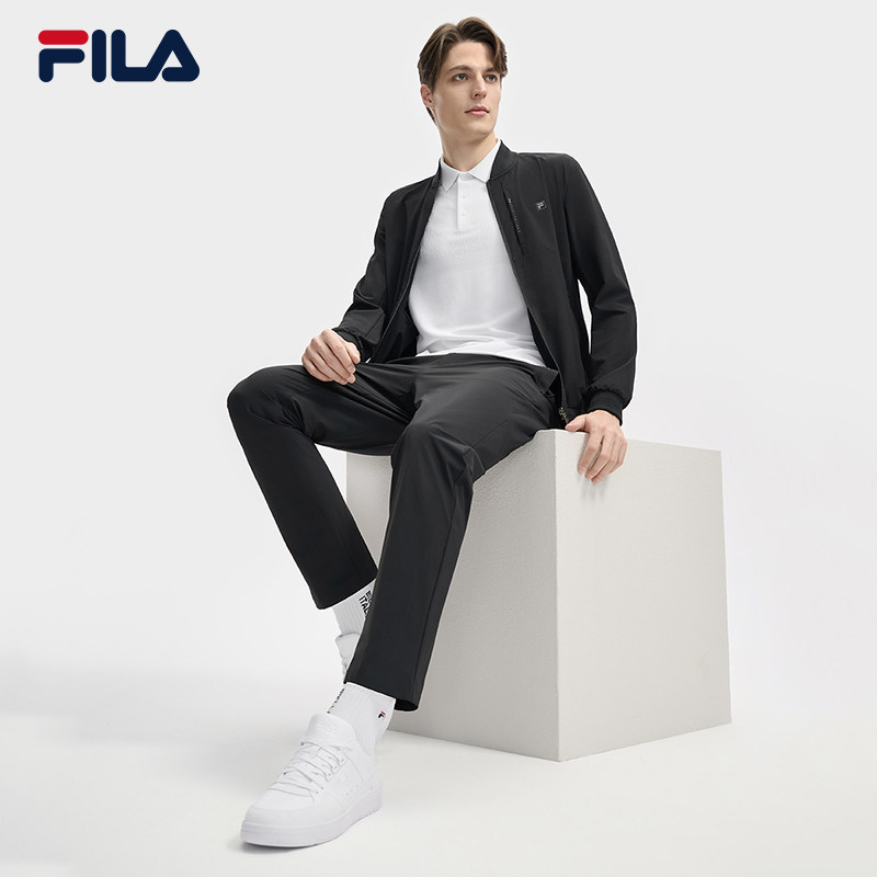 Официальная мужская тканая куртка FILA, новинка лета 2025, деловая повседневная простая базовая куртка